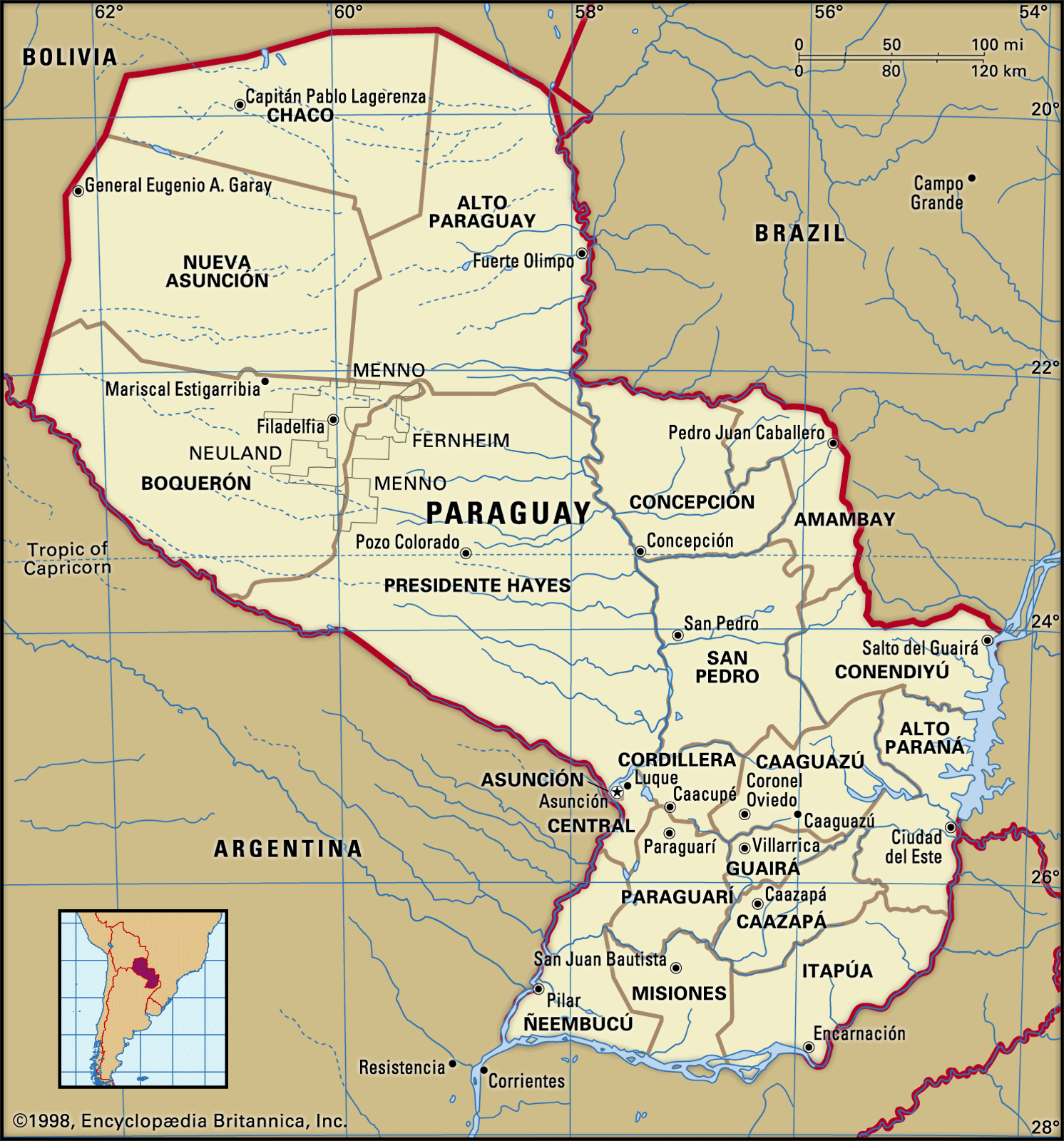 Paraguay-map-boundaries-cities-locator